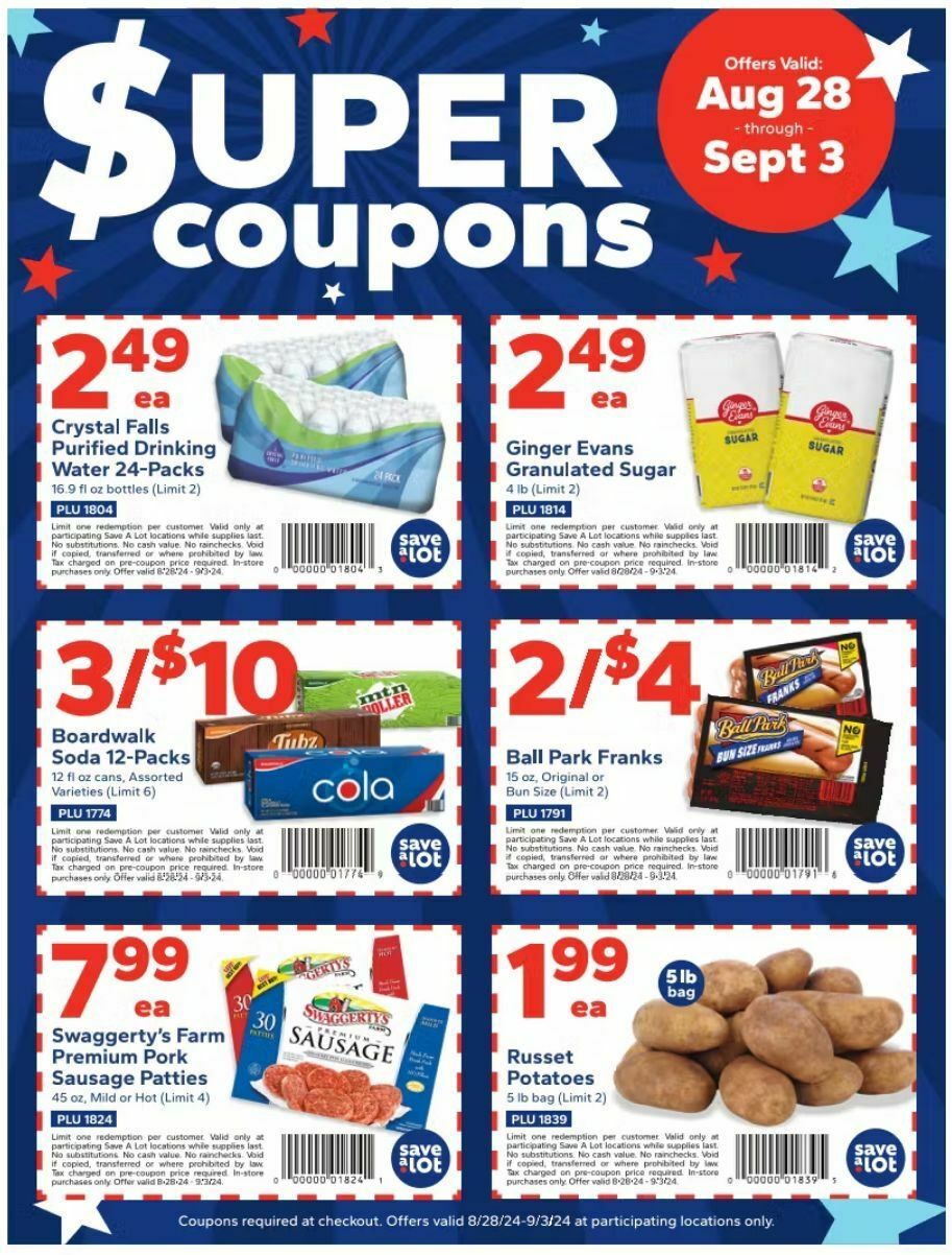 Save A Lot Special Promotion Weekly Ad from August 28