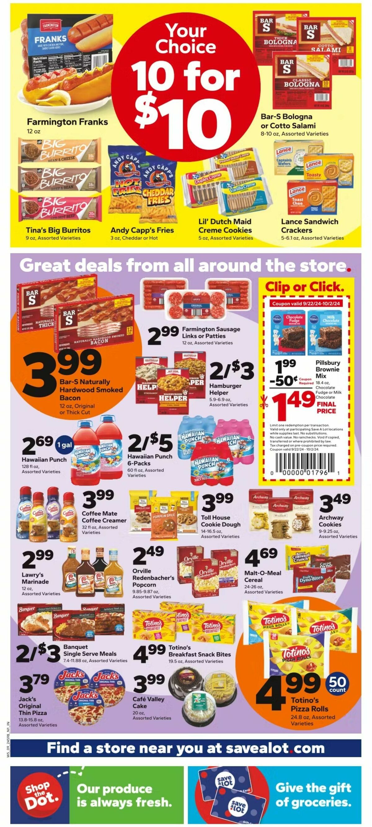 Save A Lot Weekly Ad from September 25