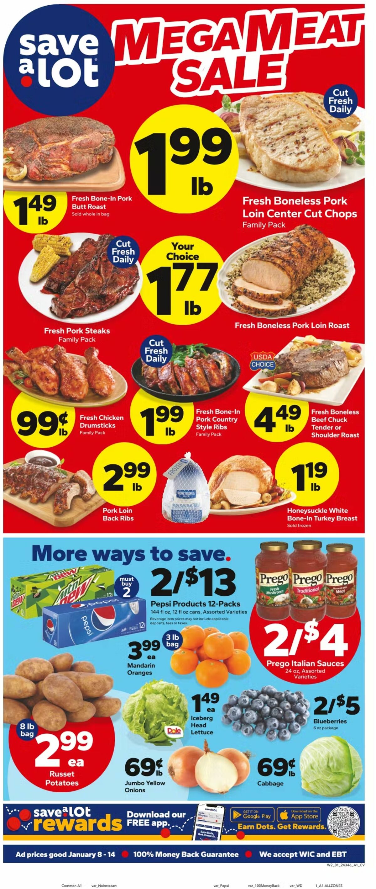 Save A Lot Weekly Ad from January 8