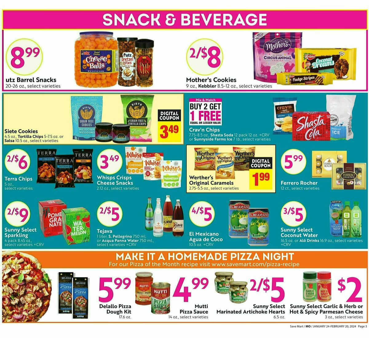 Save Mart Game Day Weekly Ad from January 24