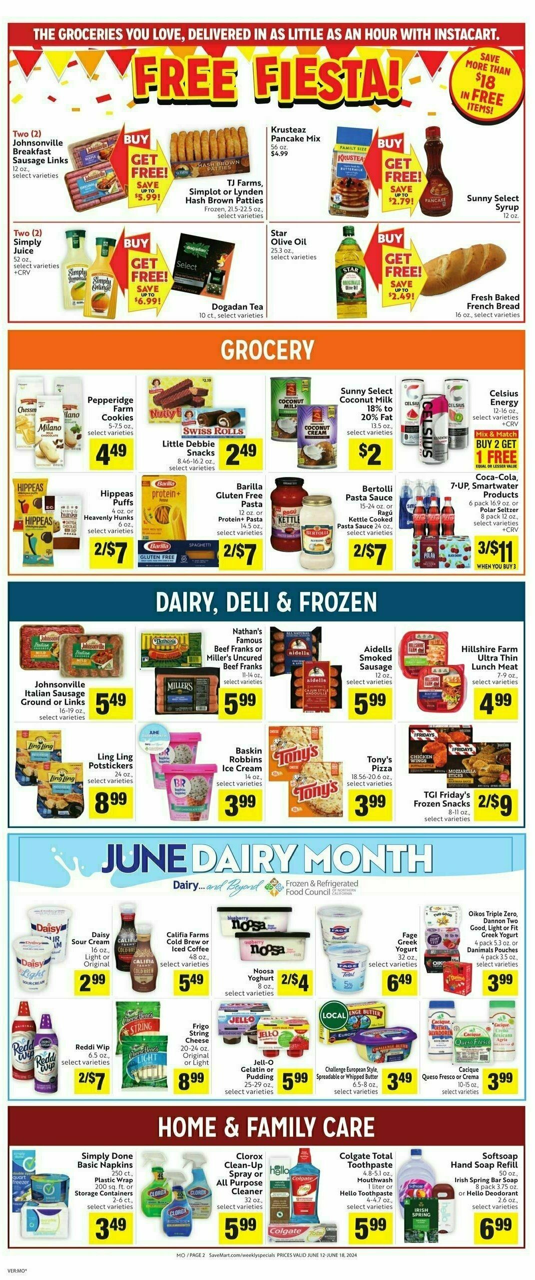 Save Mart Weekly Ad from June 12