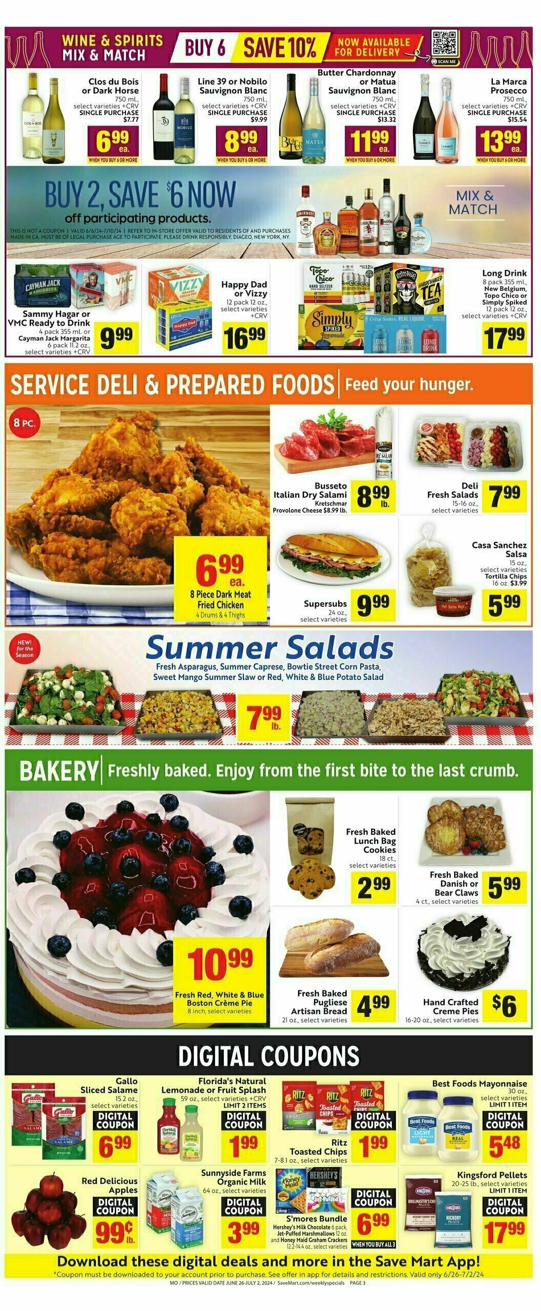 Save Mart Weekly Ad from June 26