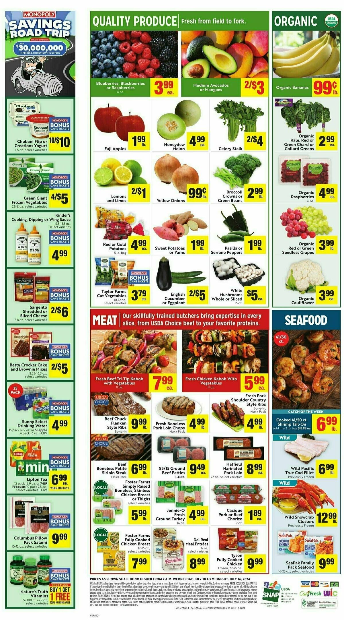 Save Mart Weekly Ad from July 10