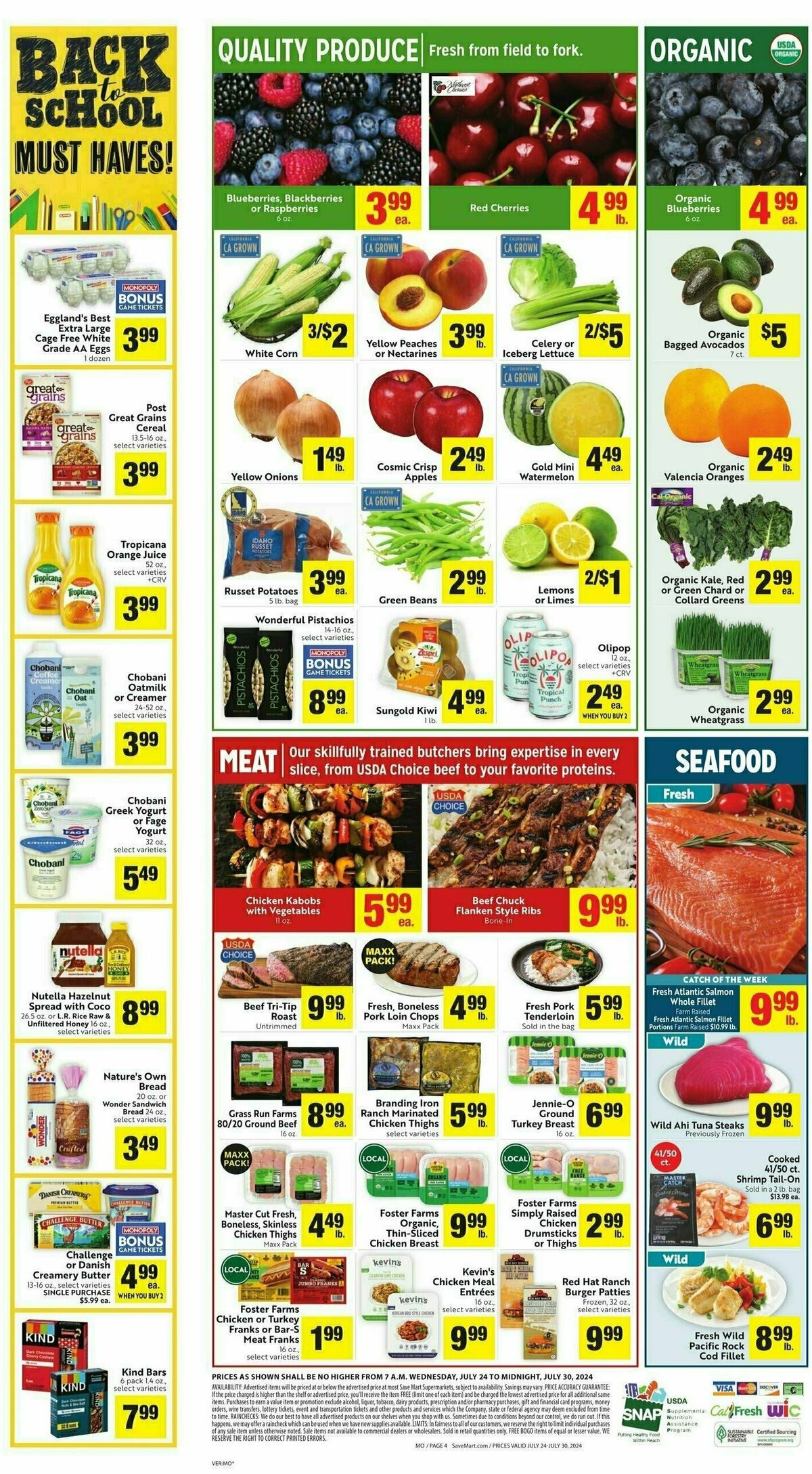 Save Mart Weekly Ad from July 24