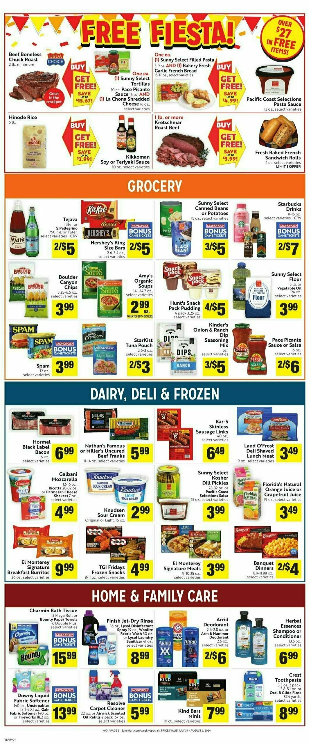 Save Mart Weekly Ad from July 31