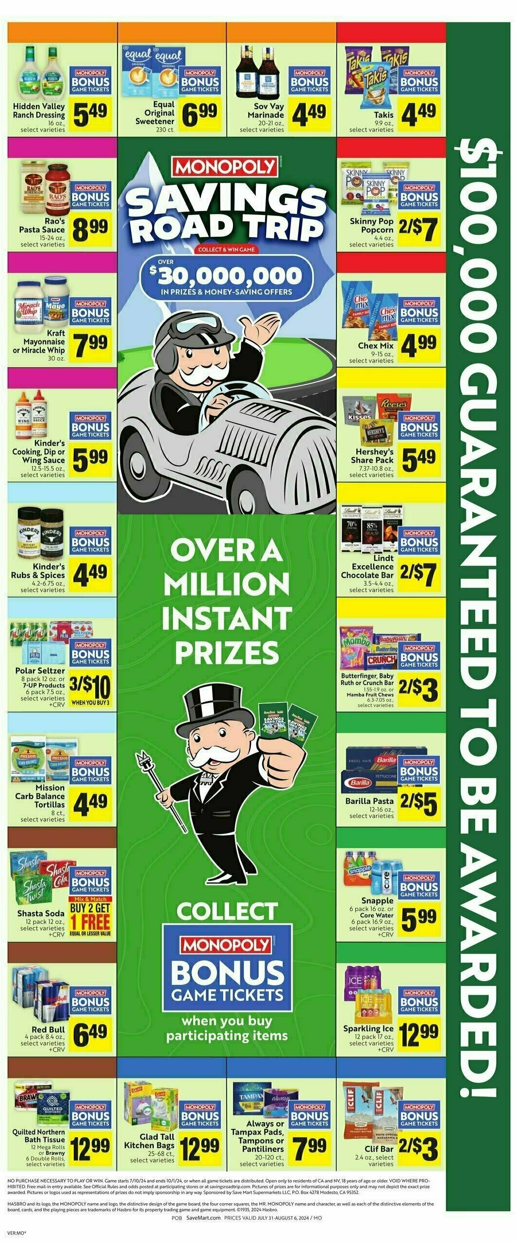 Save Mart Weekly Ad from July 31