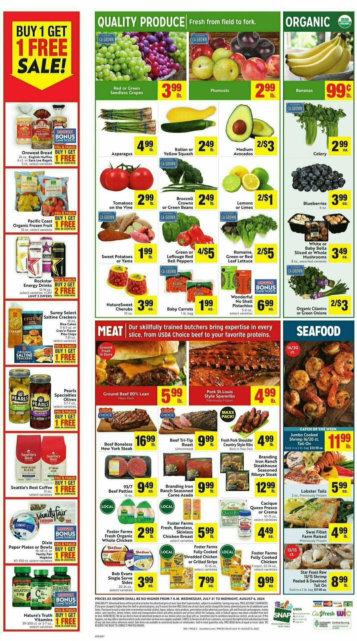 Save Mart Weekly Ad from July 31