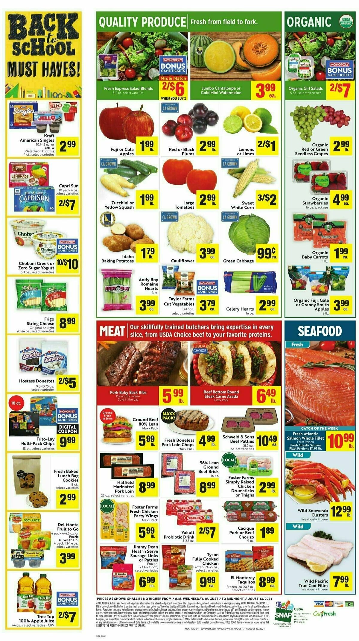 Save Mart Weekly Ad from August 7