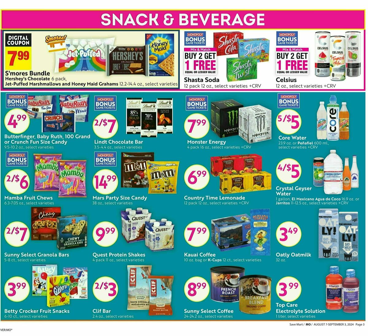 Save Mart Weekly Ad from August 7