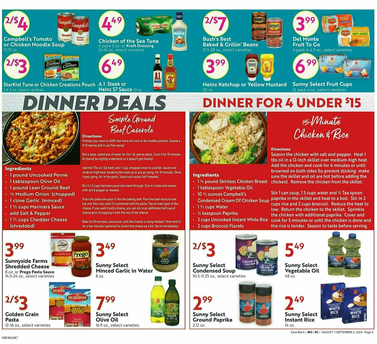 Save Mart Weekly Ad from August 7