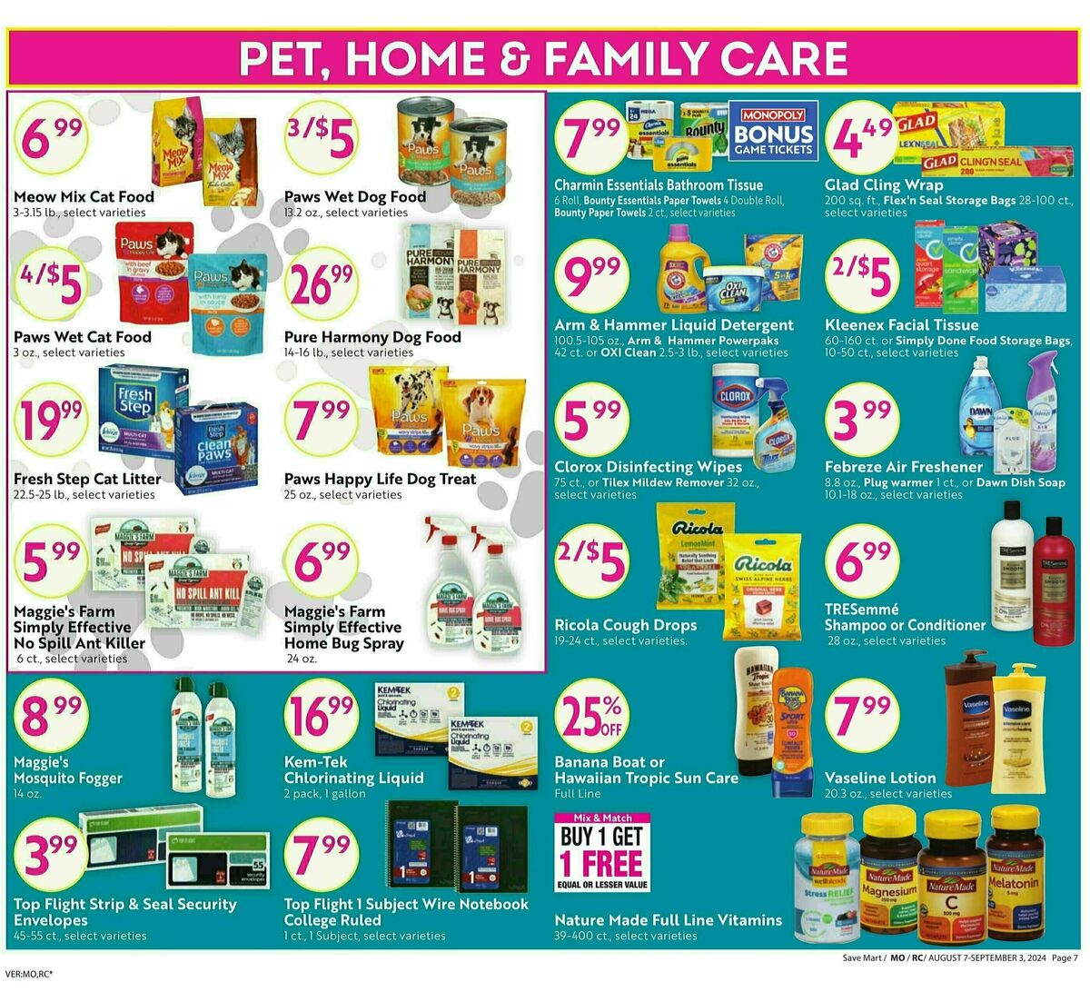 Save Mart Weekly Ad from August 7