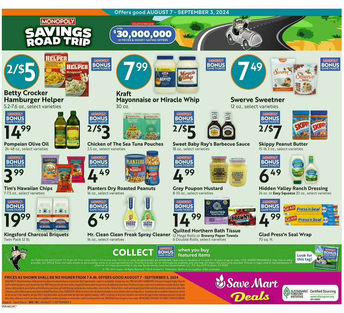 Save Mart Weekly Ad from August 7