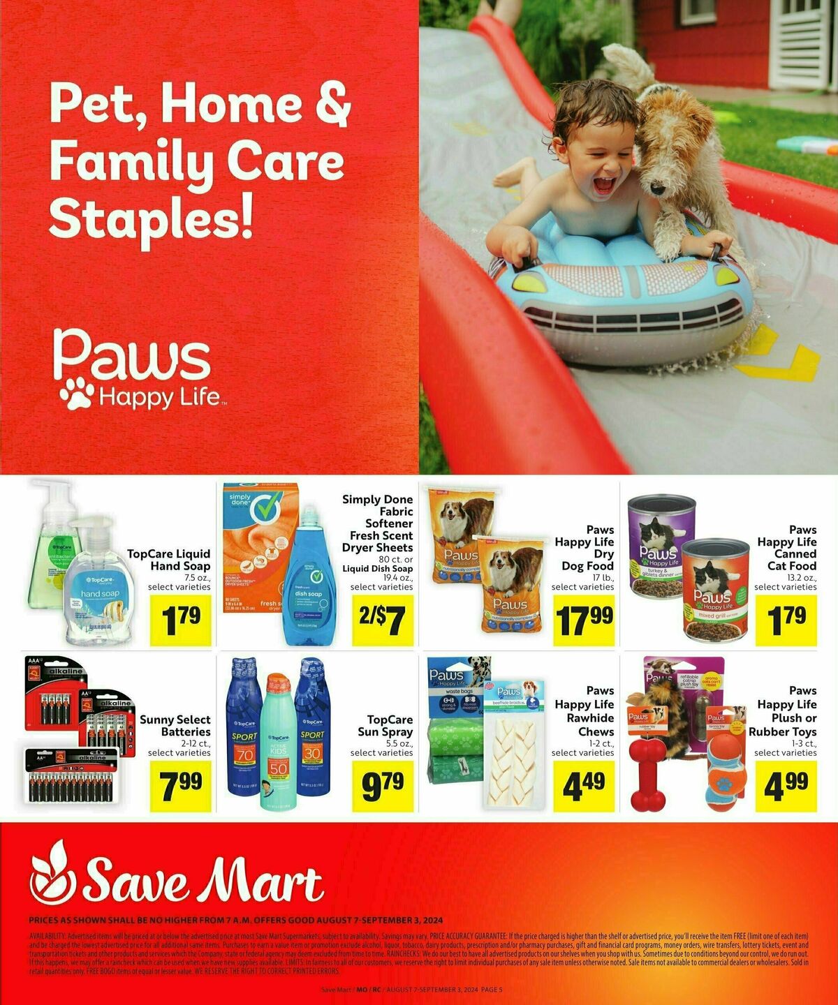 Save Mart Save Even More Weekly Ad from August 7