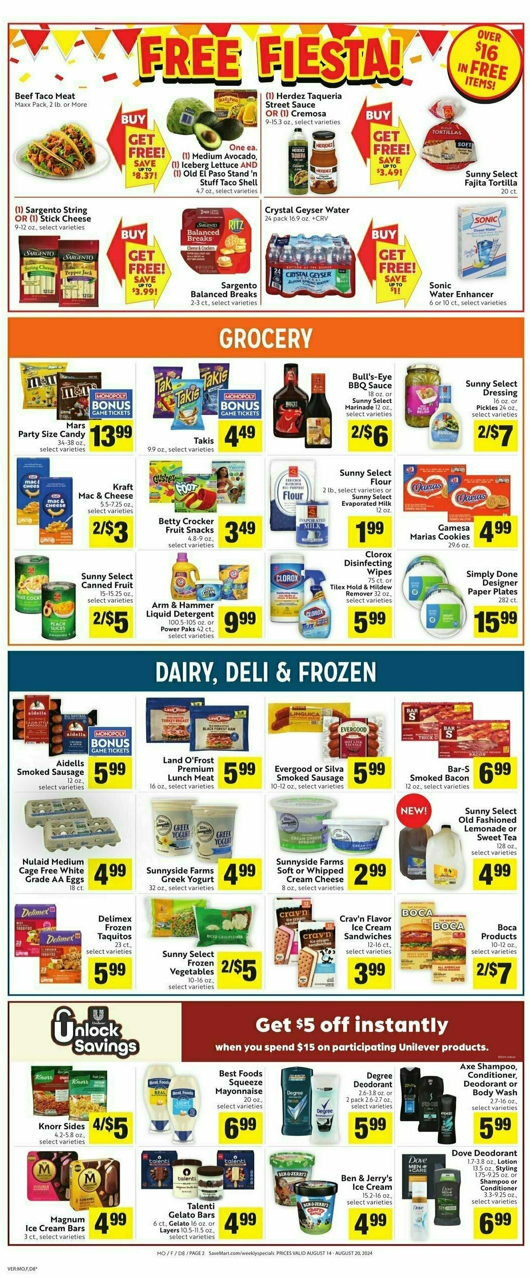 Save Mart Weekly Ad from August 14