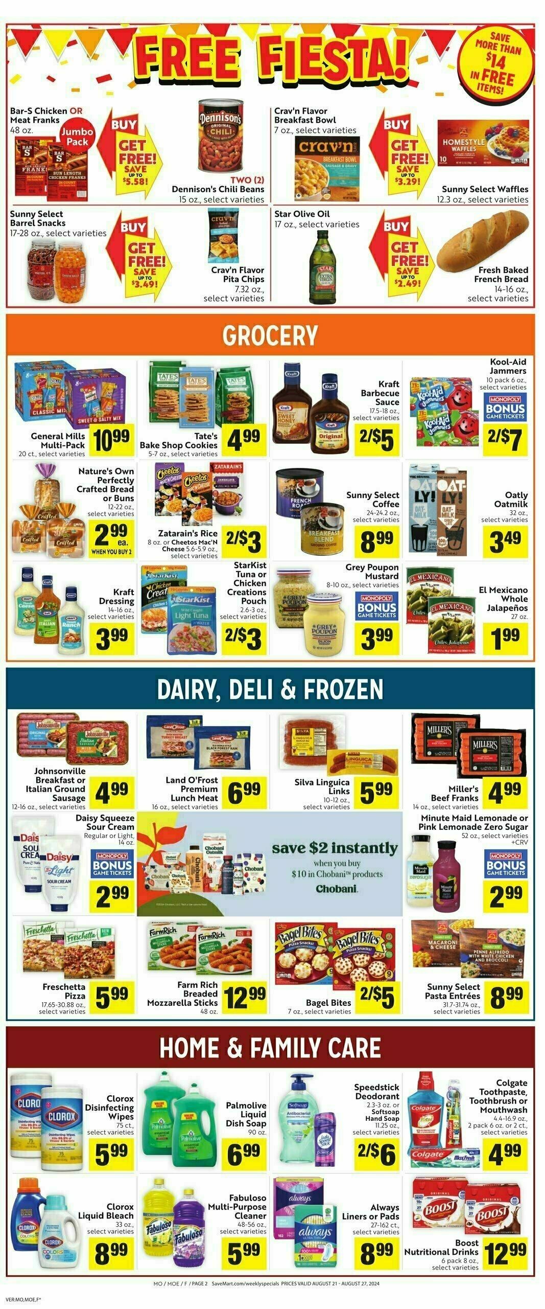 Save Mart Weekly Ad from August 21