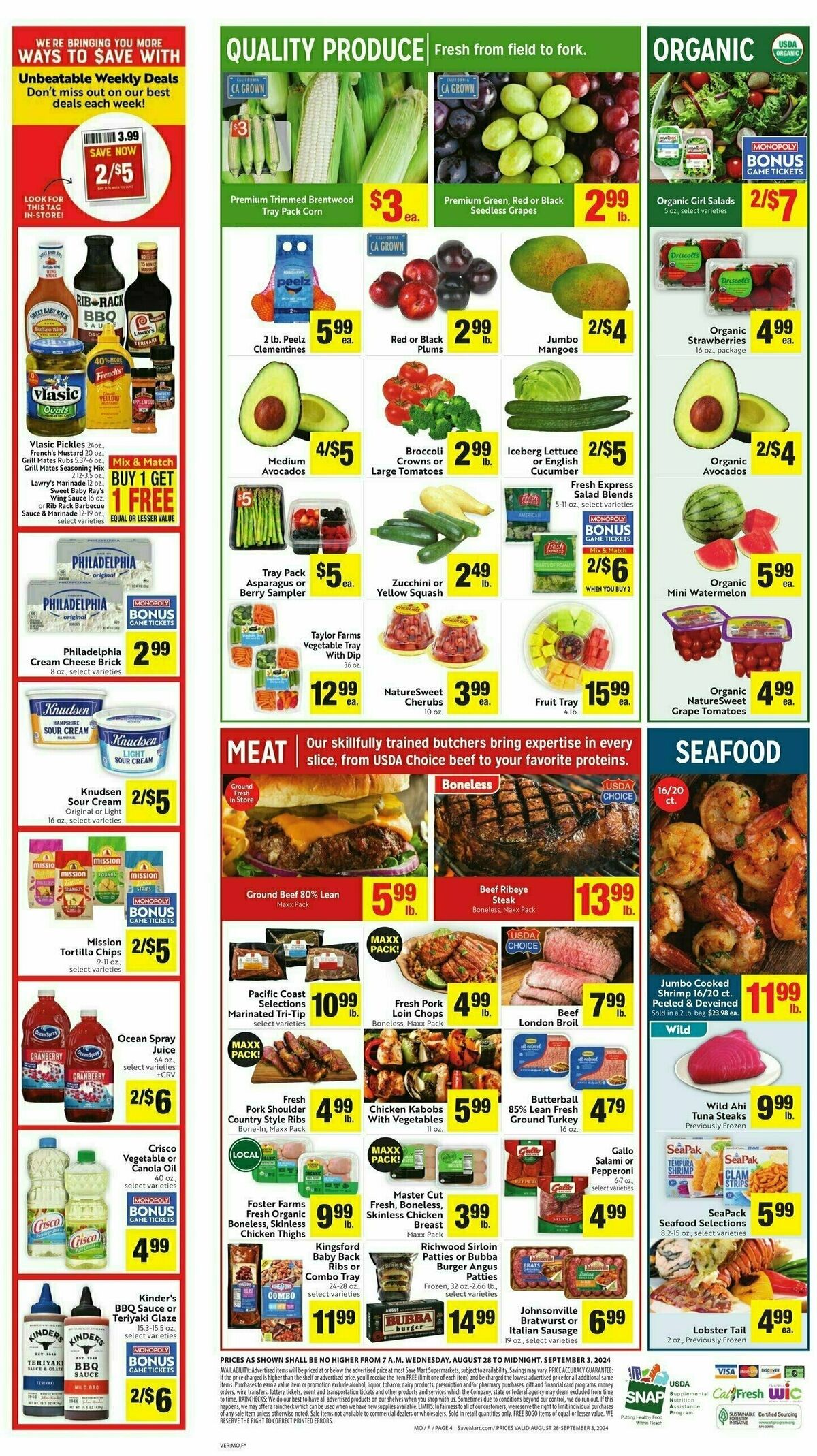 Save Mart Weekly Ad from August 28