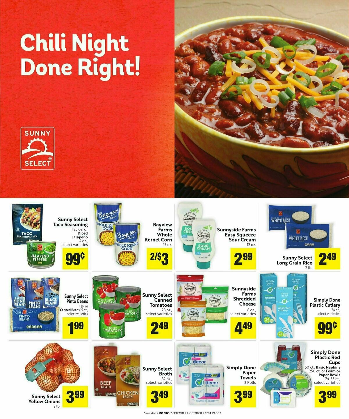 Save Mart Save Even More Weekly Ad from September 4