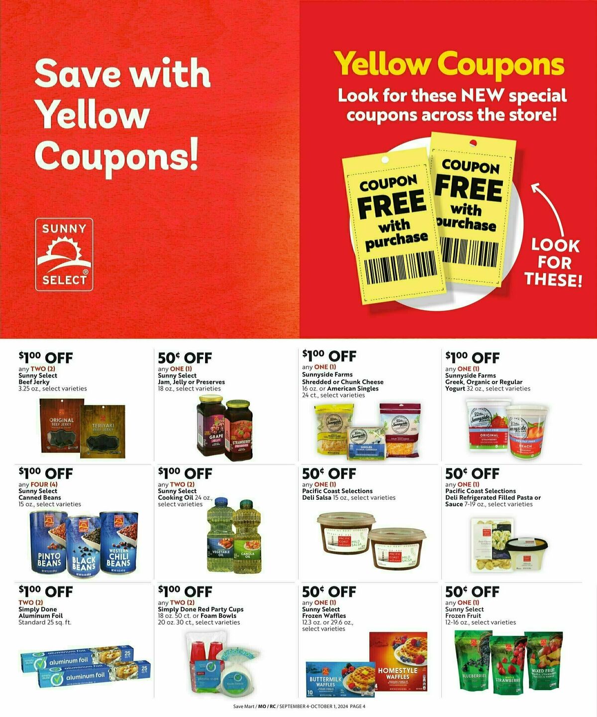 Save Mart Save Even More Weekly Ad from September 4