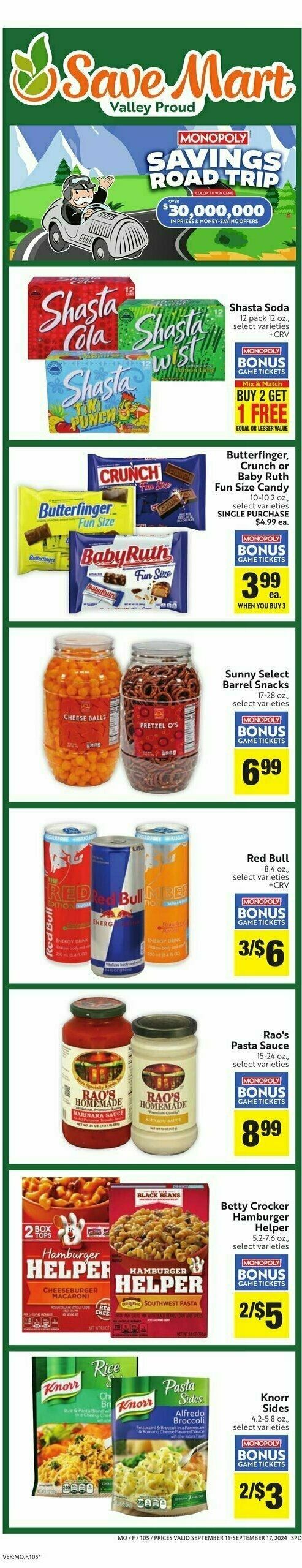 Save Mart Weekly Ad from September 11