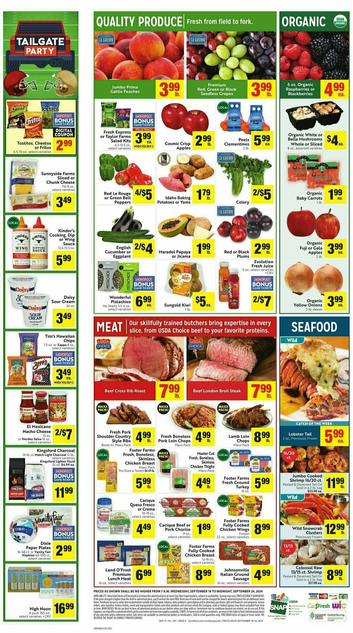 Save Mart Weekly Ad from September 18