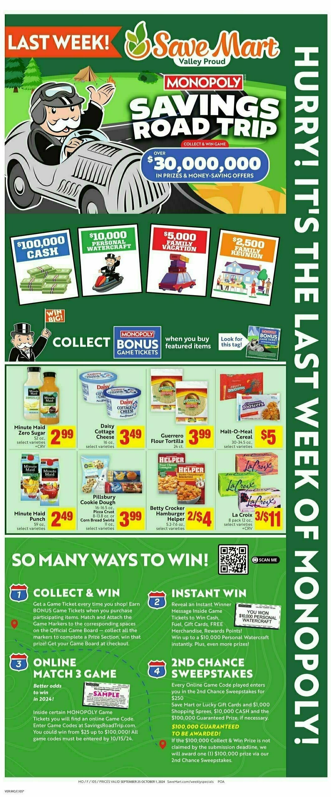 Save Mart Weekly Ad from September 25