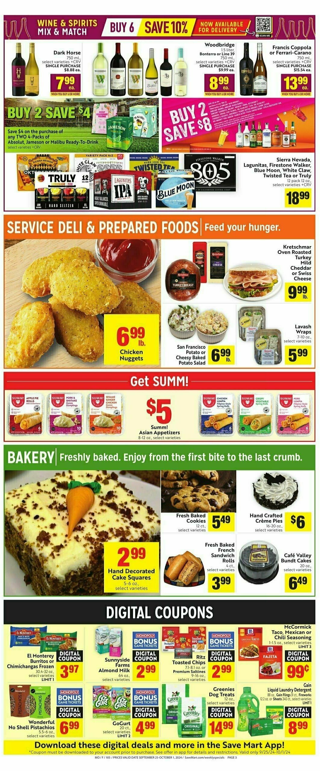 Save Mart Weekly Ad from September 25