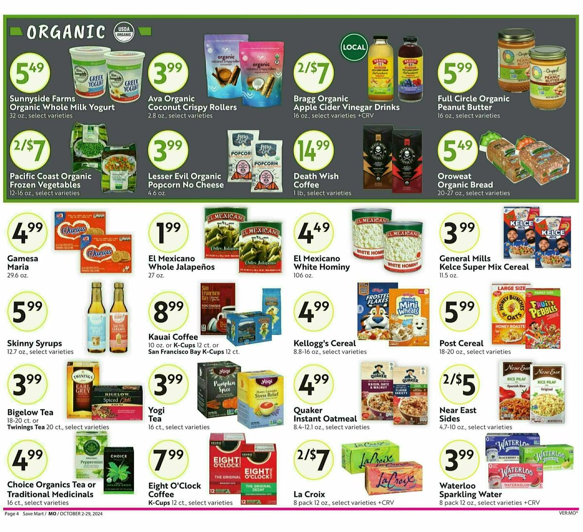 Save Mart Big Monthy Deals Weekly Ad from October 2