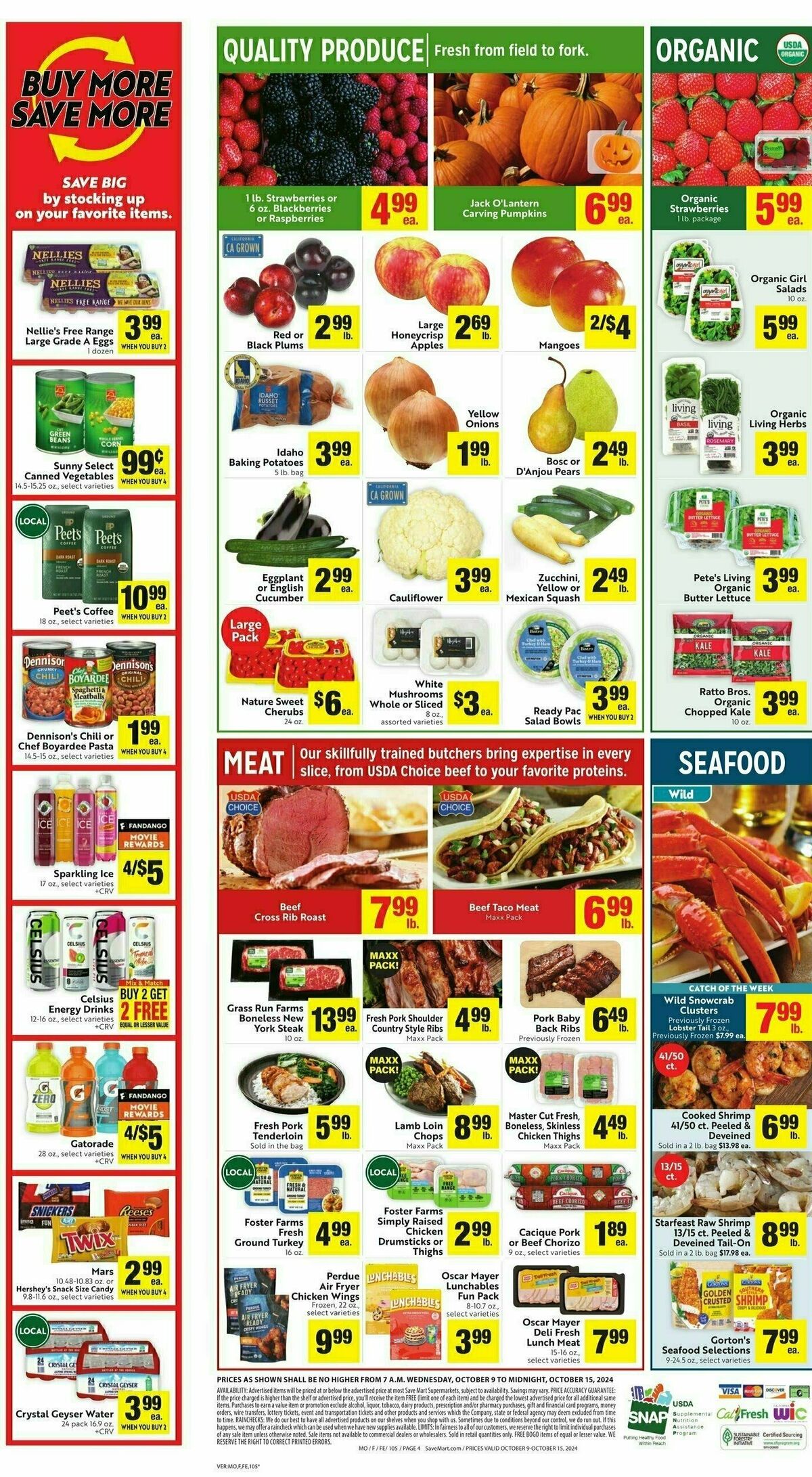 Save Mart Weekly Ad from October 9