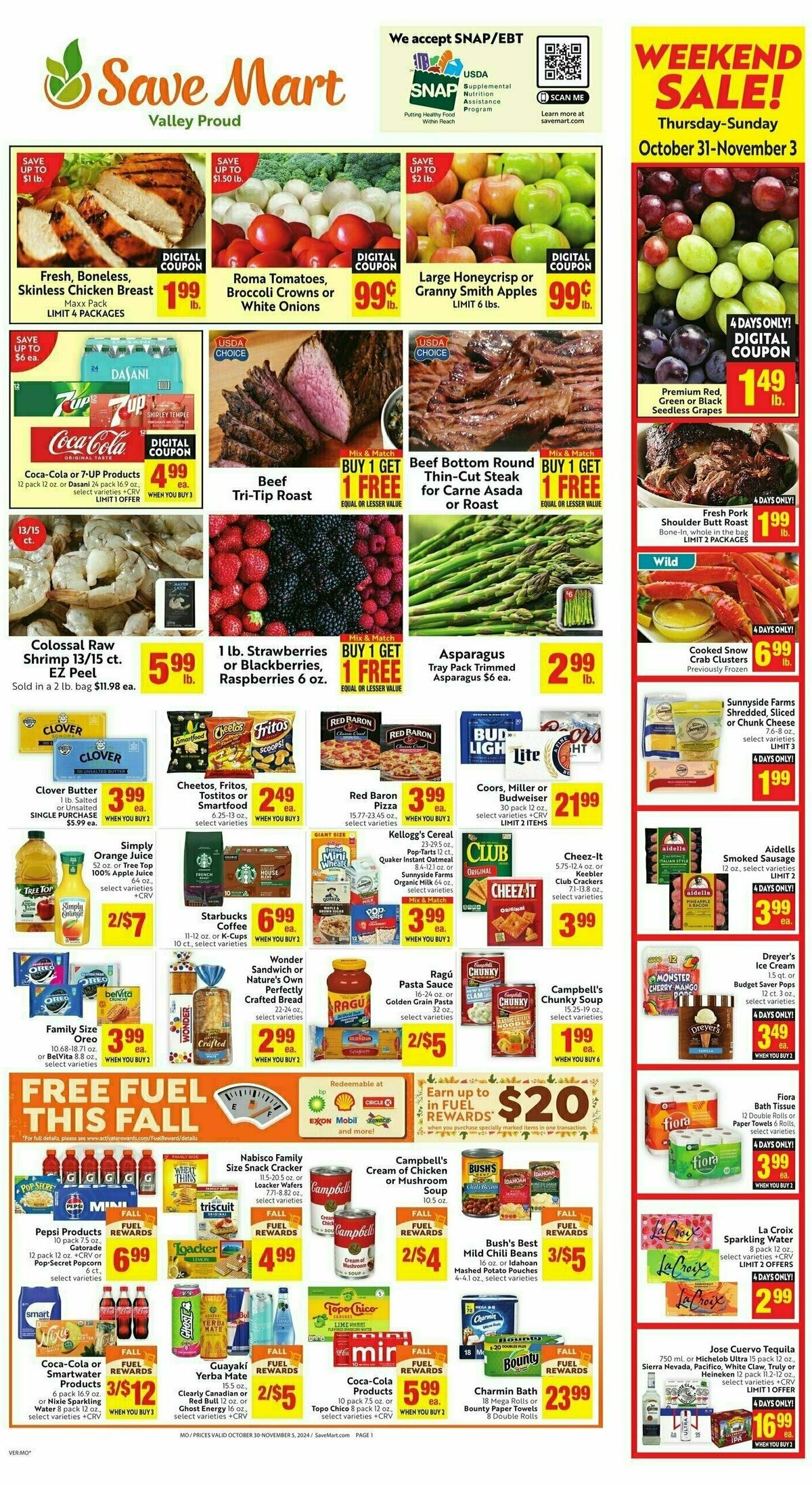 Save Mart Weekly Ad from October 30