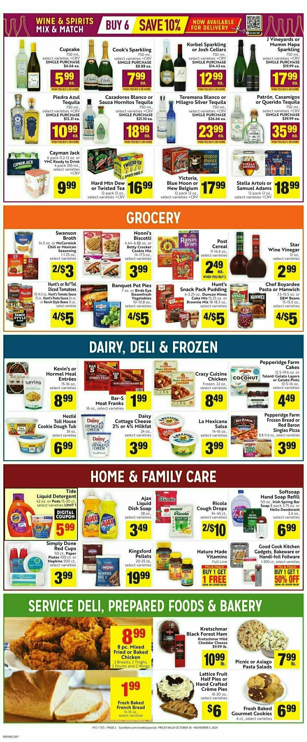 Save Mart Weekly Ad from October 30