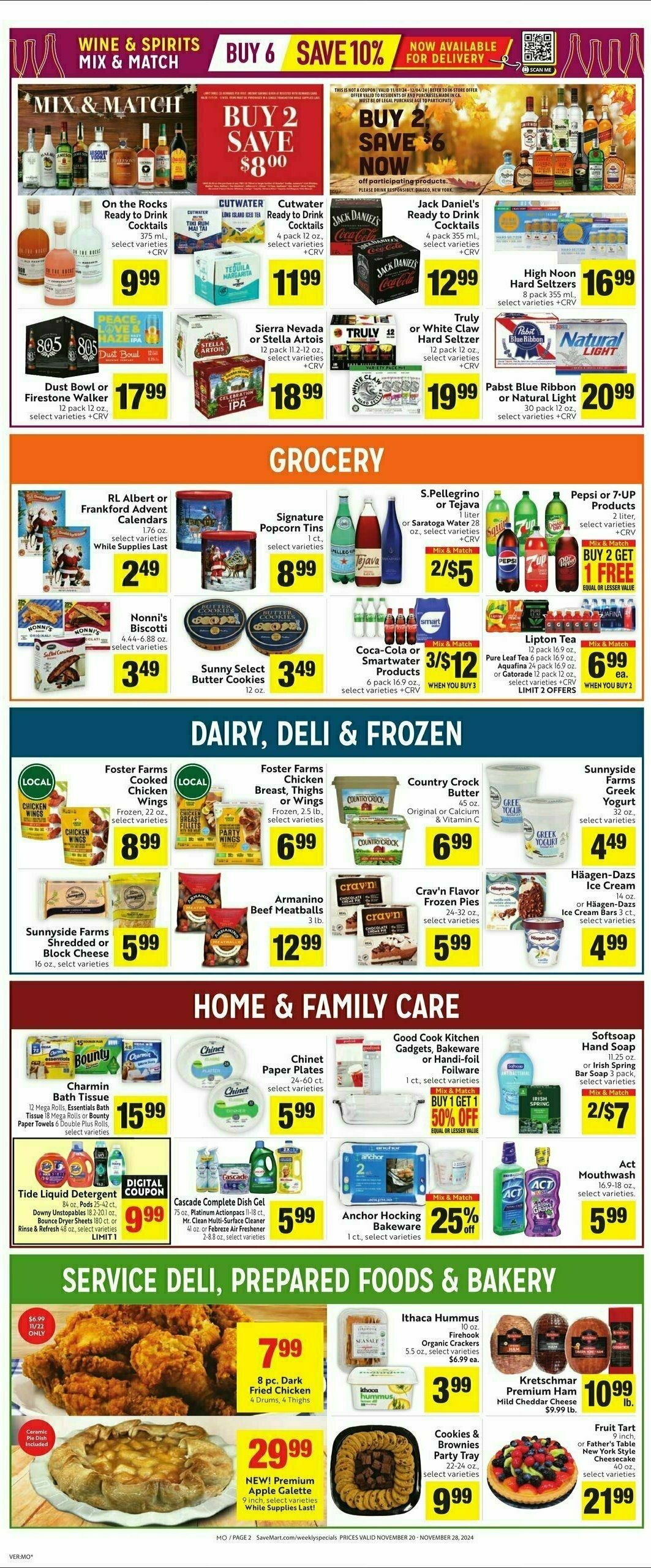 Save Mart Weekly Ad from November 20