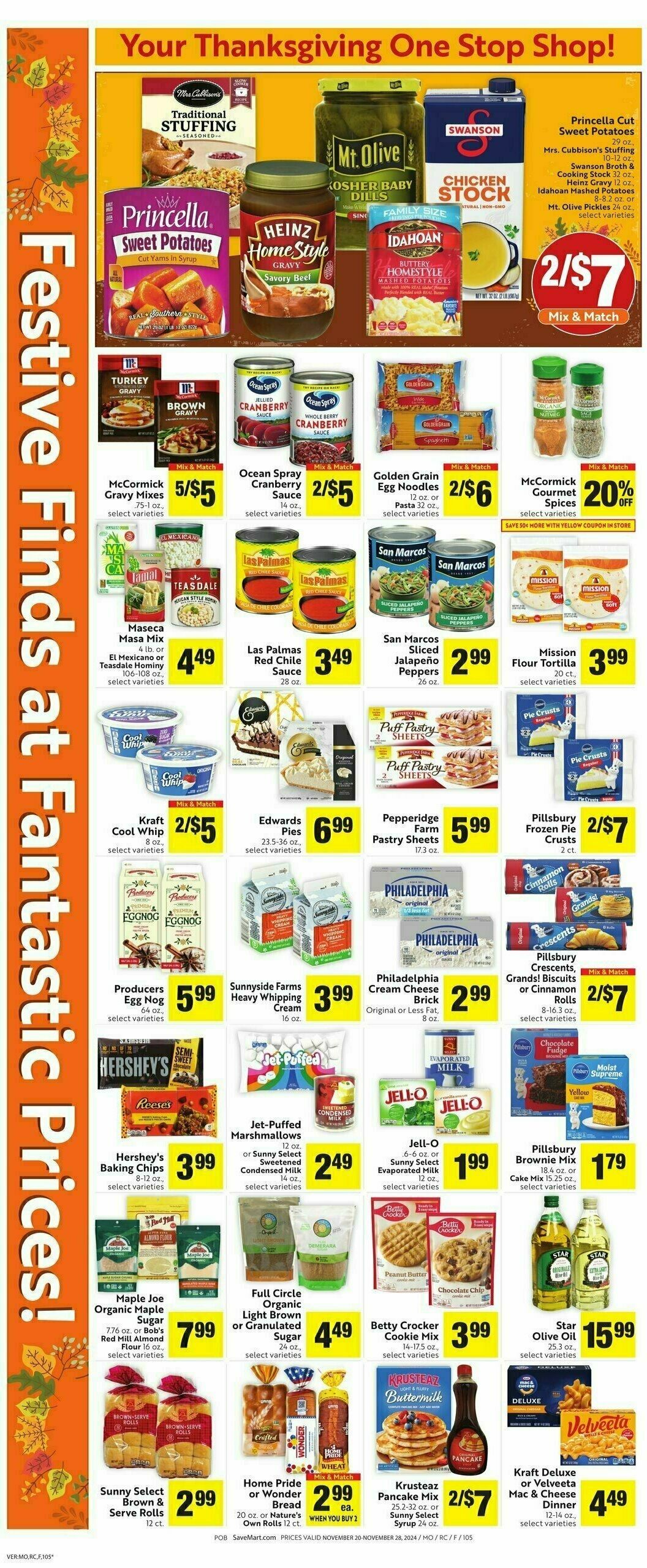 Save Mart Weekly Ad from November 20