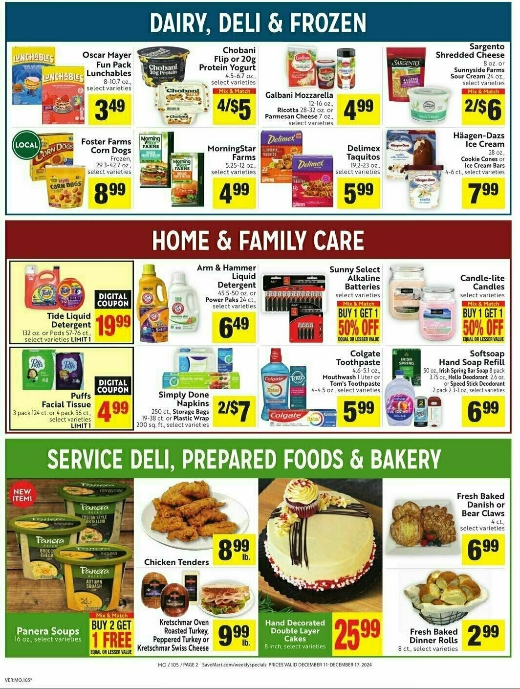 Save Mart Weekly Ad from December 11