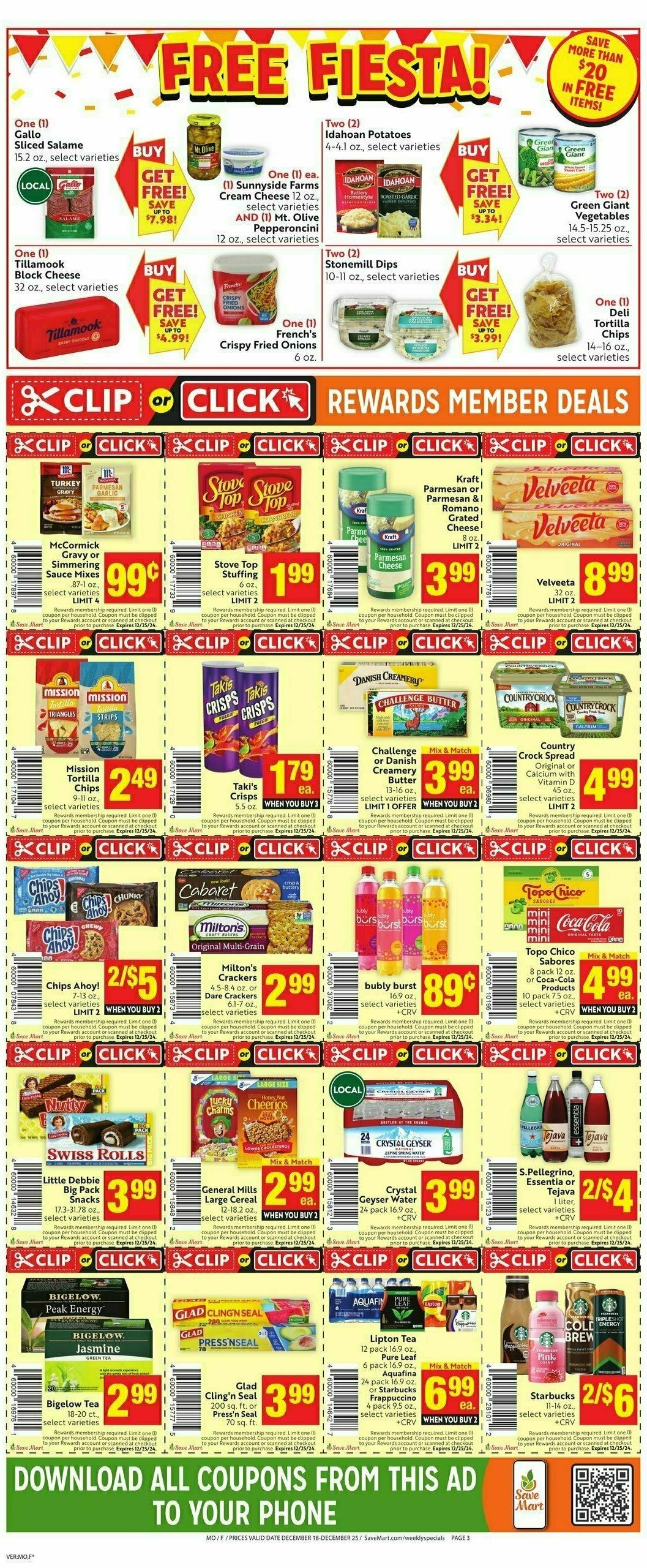 Save Mart Weekly Ad from December 18