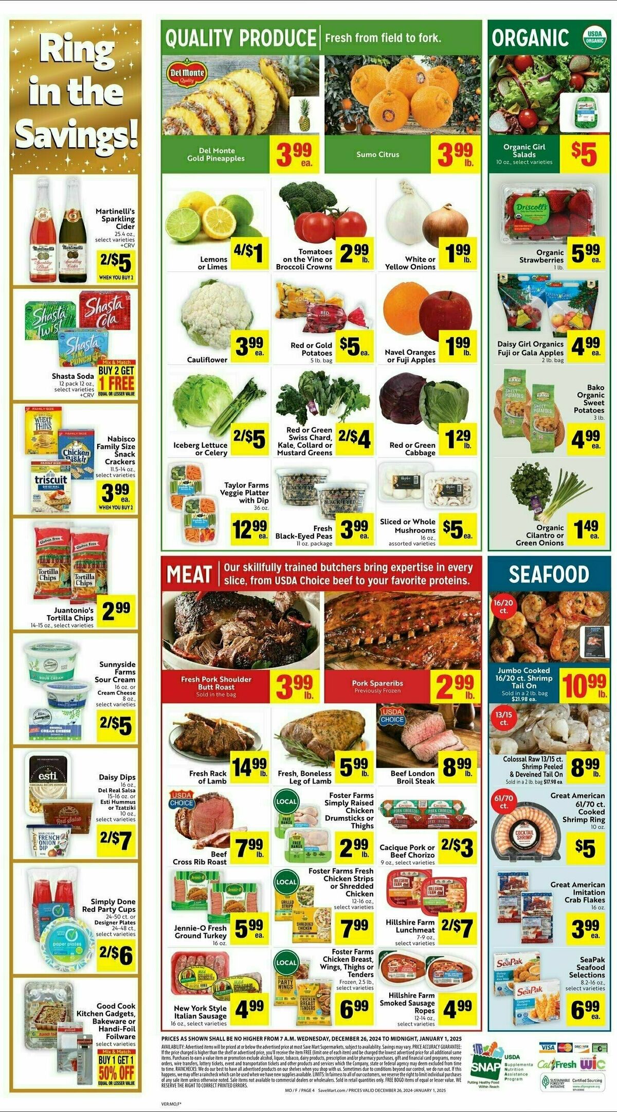 Save Mart Weekly Ad from December 26