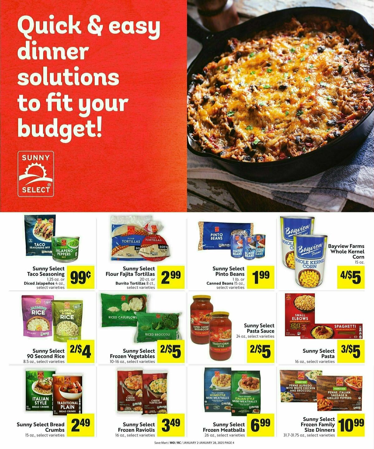 Save Mart Save Even More Weekly Ad from January 2