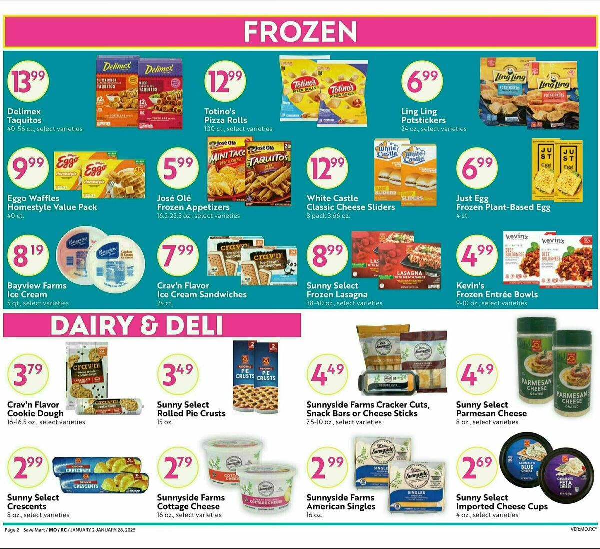 Save Mart Big Monthy Deals Weekly Ad from January 2