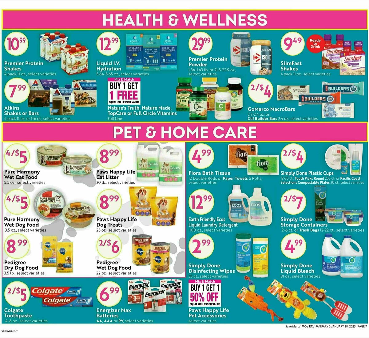 Save Mart Big Monthy Deals Weekly Ad from January 2