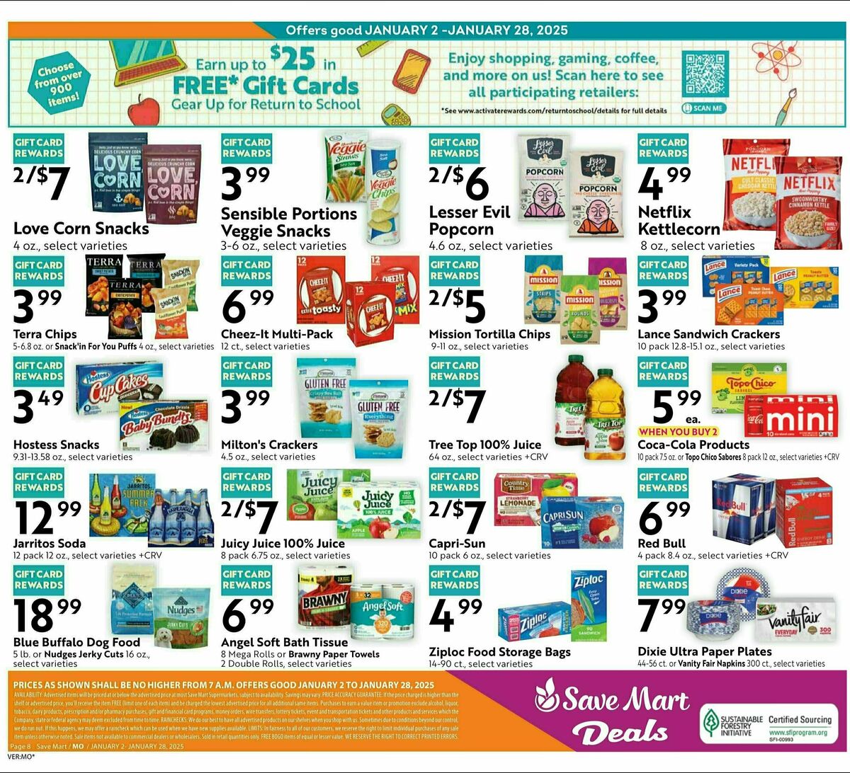 Save Mart Big Monthy Deals Weekly Ad from January 2