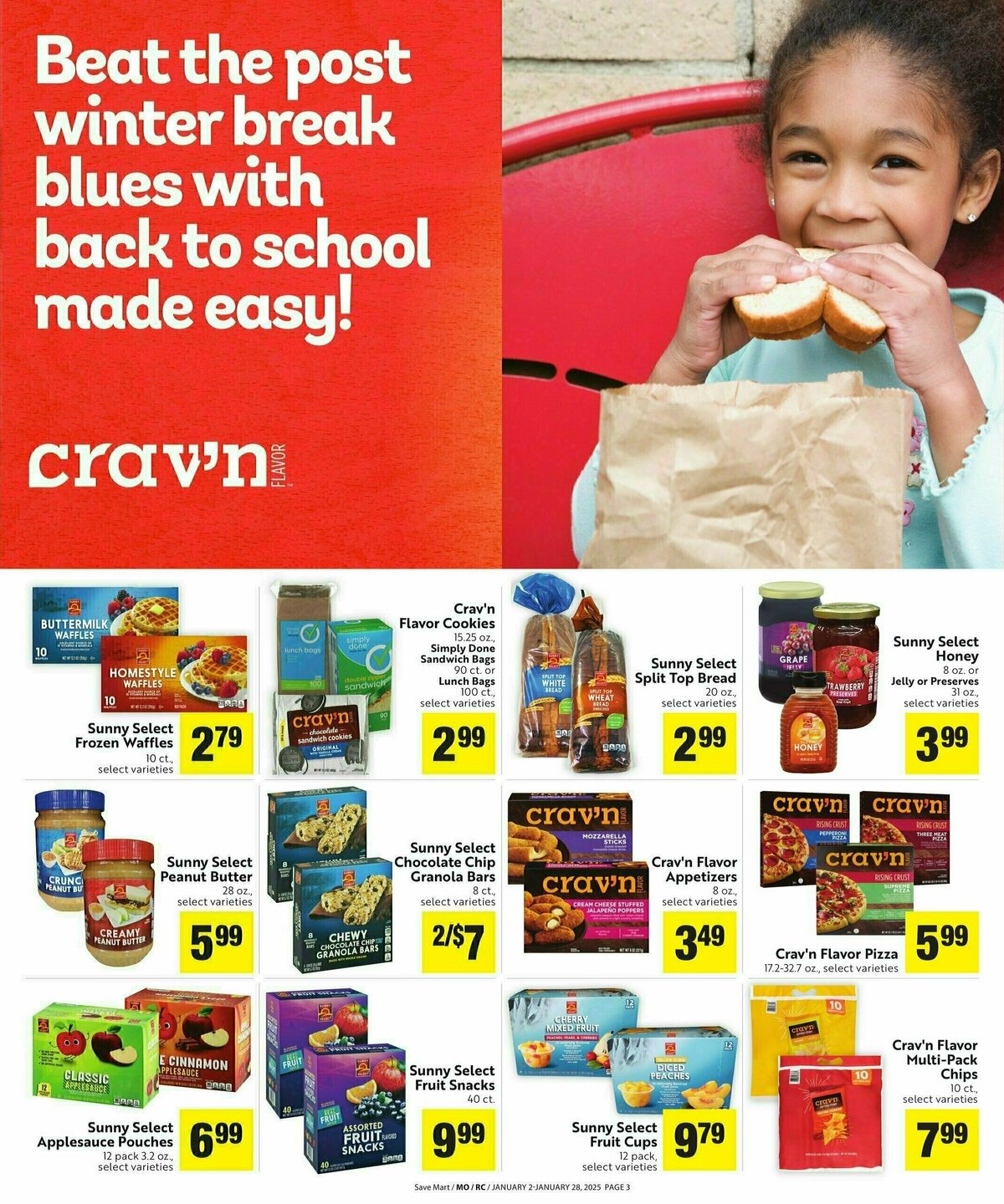 Save Mart Save Even More Weekly Ad from January 2