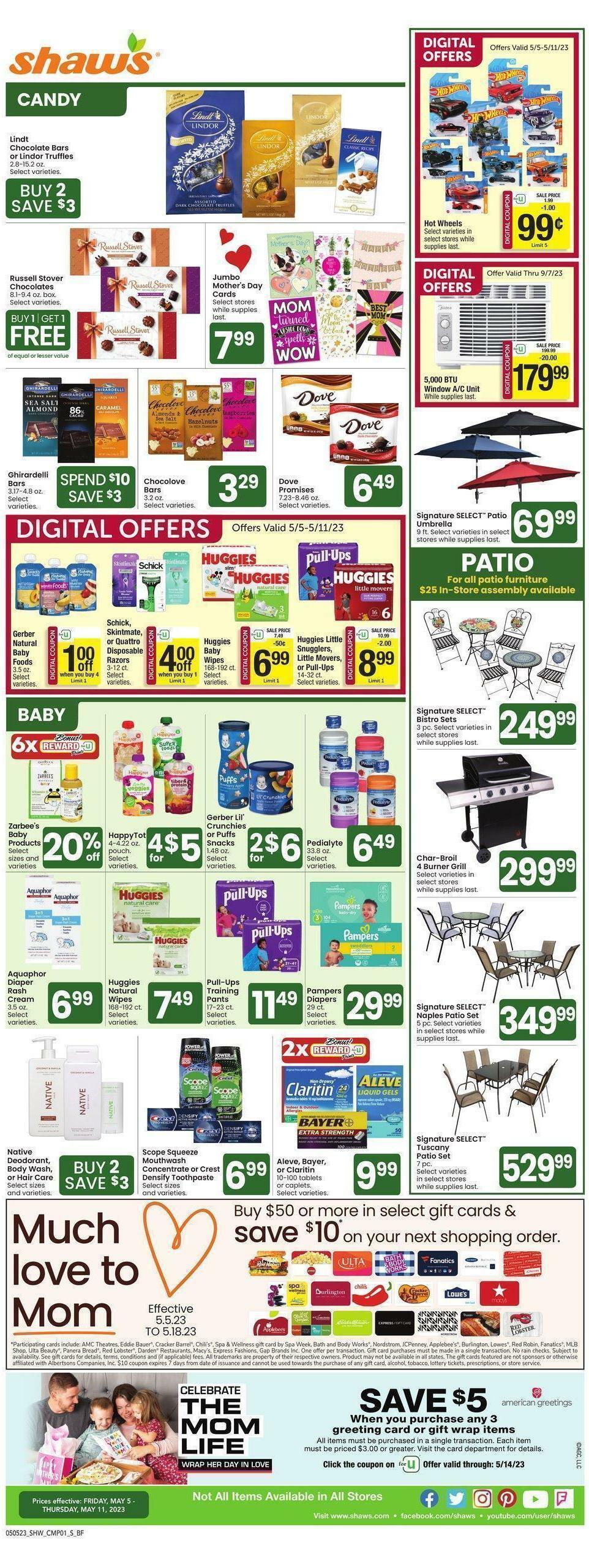 Shaw's Weekly Ad from May 5