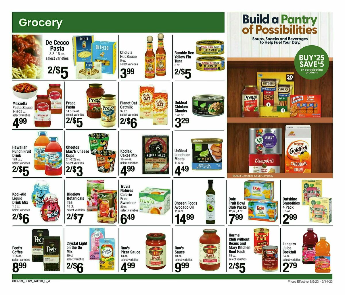 Shaw's Big Book of Savings Weekly Ad from August 9