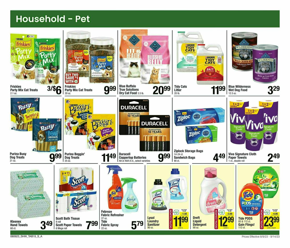 Shaw's Big Book of Savings Weekly Ad from August 9