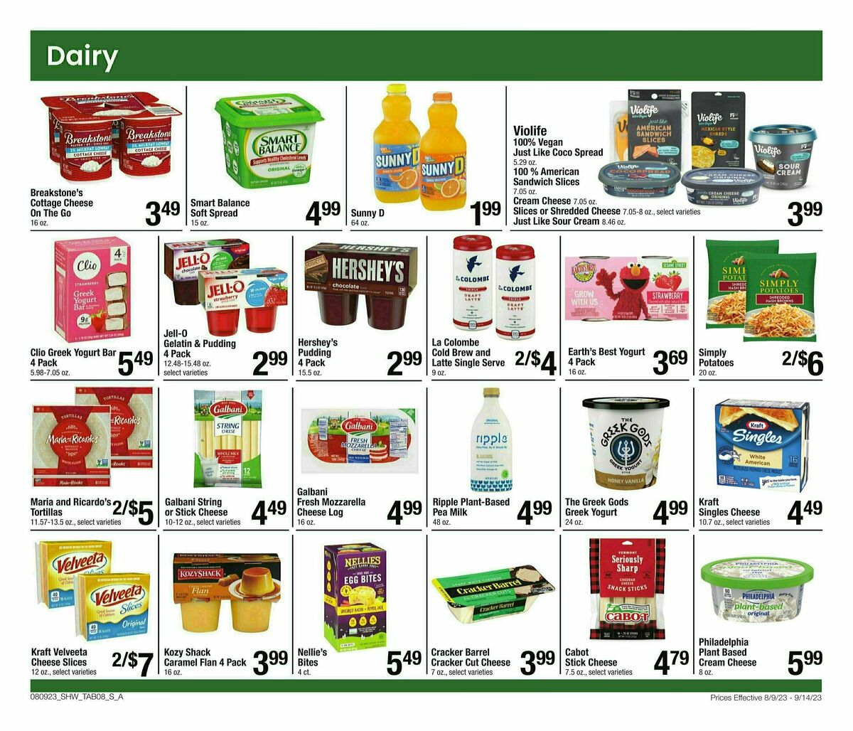 Shaw's Big Book of Savings Weekly Ad from August 9