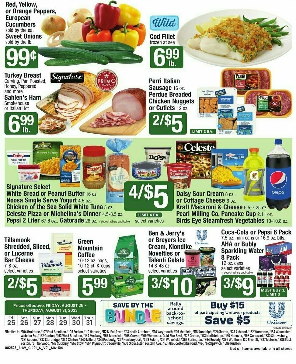 Shaw's Weekly Ad from August 25