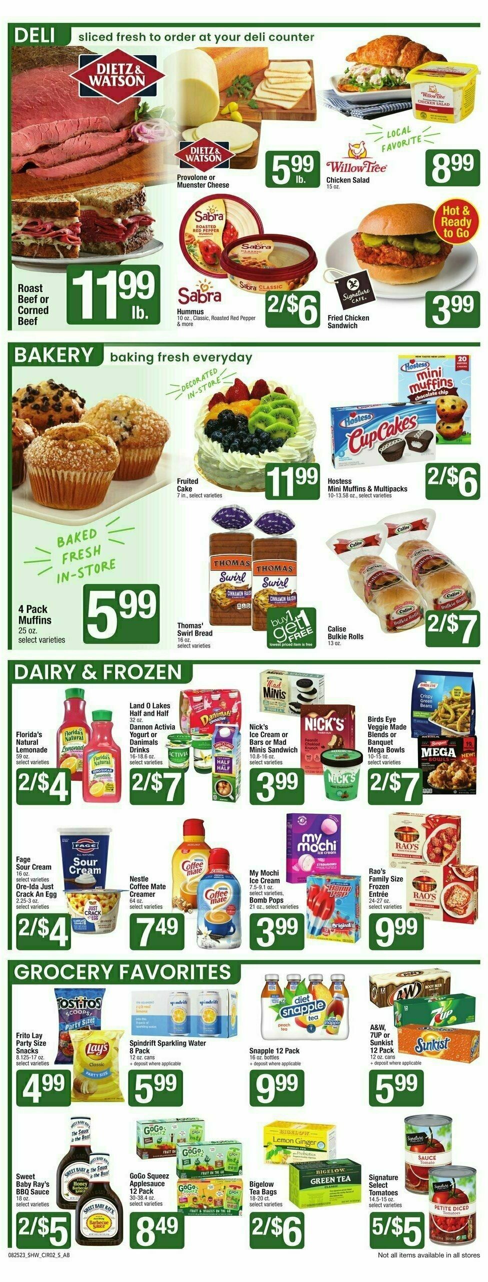 Shaw's Weekly Ad from August 25