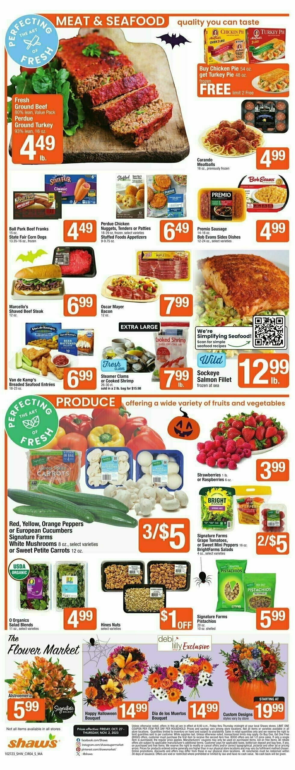 Shaw's Weekly Ad from October 27