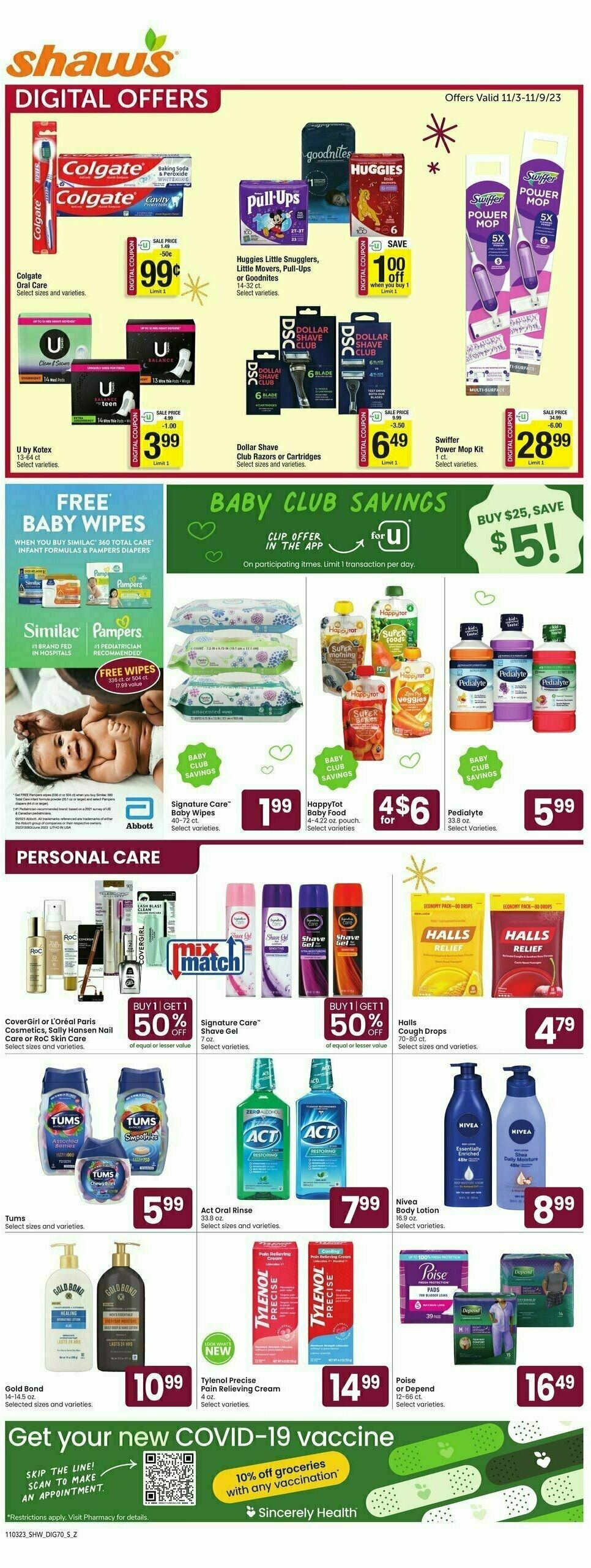 Shaw's Weekly Ad from November 3