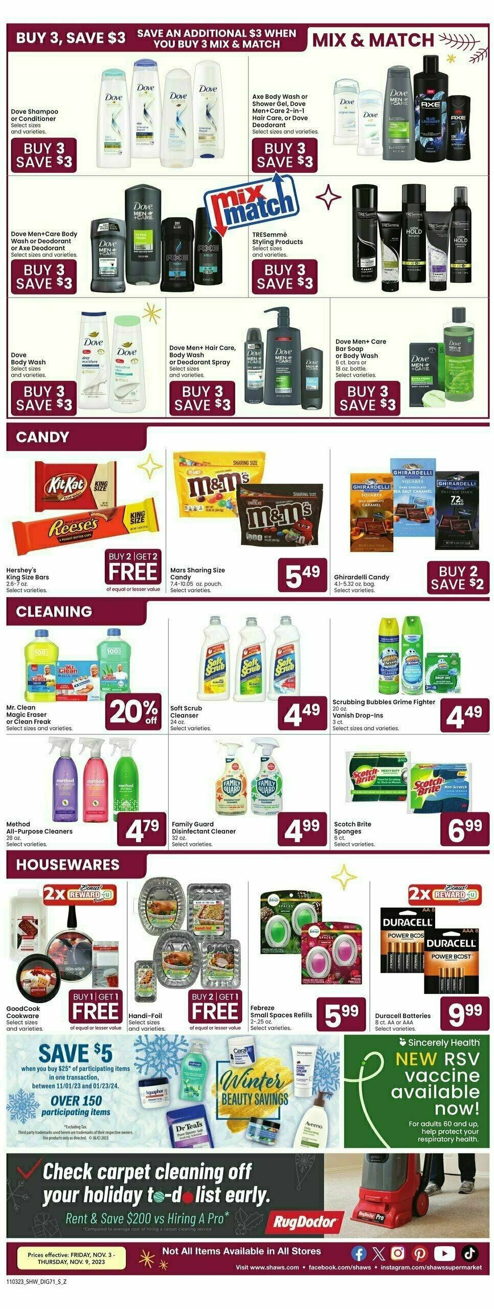 Shaw's Weekly Ad from November 3