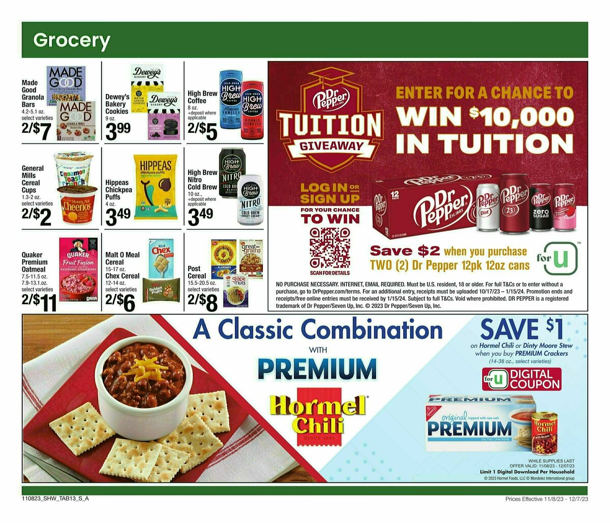 Shaw's Big Book of Savings Weekly Ad from November 8